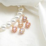 Real Gold Plated Color-preserving Square Zirconium Colorful Pendant Loose Beads diy Handmade Bracelet Necklace Beaded Jewelry Accessories Material