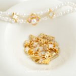 Real Gold Plated Color-Preserving Four-Leaf Clover Double Chain Spacer Beads Handmade DIY Bracelet Necklace Beads Loose Beads Jewelry Accessories Materials - Image 4