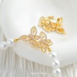 Real Gold Plated Zircon Butterfly Double Disc End Connection Buckle Handmade DIY Bracelet Necklace Beaded Beaded Accessories Material - Image 5