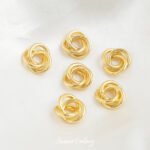 Winding Twist Beads Copper Plated Real Gold Zirconium Super Flash Beads Handmade DIY Bracelet Necklace Beaded Material Accessories - Image 6