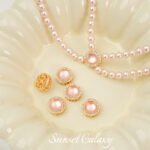 Silver-plated Inlaid Aquamarus Beaded Pendant Handmade DIY Beaded Bracelet Necklace Earrings Headwear Accessories - Image 10