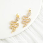 Gold Plated Zirconium Fox Snake Star Pendant Handmade DIY Bracelet Necklace Earrings Beaded Jewelry Accessories Material - Image 7