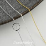 18k gold-plated silver oblate O-chain strip extended chain finishing chain tassel handmade diy bracelet necklace beaded material - Image 27