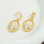 Oil Painting Style Pendant Universal Buckle Drop Oil Painting Pendant Handmade Beaded DIY Material Bracelet Necklace Accessories - Image 9