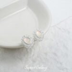 Silver-plated Color-preserving Inlaid Aquamarine Separated Beads diy Handmade Beaded Bracelet Necklace Loose Bead Jewelry Material Accessories - Image 6