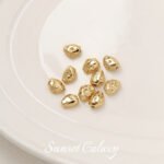 18k gold color baroque irregular stone beads loose beads handmade DIY string bracelet necklace accessories - Image 7