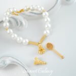 18k Copper Plated Real Gold Badminton Racquet Pendant Beads Handmade DIY Beaded Bracelet Necklace Accessories Material - Image 4