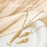 18k Gold Copper Plated Real Gold Good Luck Koi Pendant Handmade Beaded diy Material Bracelet Necklace Jewelry Accessories - Image 4