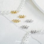 Gold-plated silver color retaining zirconium spiral pendant beads DIY handmade necklace bracelet beaded beads accessories material - Image 3