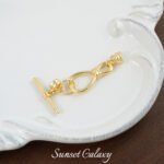 18k real gold plated horoscope round tail hidden line otbuckle finishing handmade diy beaded material bracelet necklace jewelry accessories - Image 6