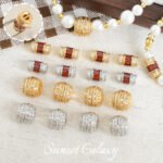 18K Gold-Plated Color-Preserving Zircon Screw Buckle Pearl Buckle Finishing Buckle Handmade DIY Beaded Bracelet Necklace Accessories Material