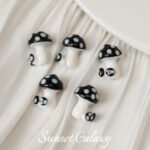 Makaron dot mushroom lamp worker hand-painted glass beads handmade beaded diy material bracelet loose beads jewelry accessories - Image 9