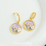 Medieval Monet Garden Oil Painting Necklace Pendant Handmade Beaded DIY Material Bracelet Necklace Accessories - Image 32