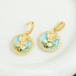 Medieval Monet Garden Oil Painting Necklace Pendant Handmade Beaded DIY Material Bracelet Necklace Accessories - Image 39