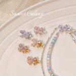 French 18K gold copper plated real gold zircon butterfly tail buckle connection buckle handmade diy jewelry accessories material - Image 2