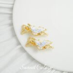 Dripping Oil Crushed Ice 18k Real Gold Plated Coil Connection Buckle Handmade DIY Material Beaded Bracelet Necklace Accessories - Image 16