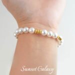 18K gold color irregular round flat bead spacer handmade beaded diy material bracelet necklace jewelry material - Image 3
