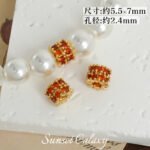 18K Copper Plated Real Gold High Color Retention Zircon Wheel Zirconium Diamond Spacer Beads Handmade DIY Bracelet Necklace Jewelry Accessories Material - Image 17