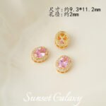 18K Gold-Filled High-Precision Powder Zirconium Porous Spacer Beads Handmade DIY Beaded Crystal Bracelet Bracelet Jewelry Accessories Material - Image 8