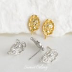 Gold Plated Color Goddess Seal Earrings Handmade DIY Bracelet Necklace Earrings Beaded Loose Beads Material Accessories - Image 3