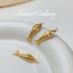 18k Gold Copper Plated Real Gold Good Luck Koi Pendant Handmade Beaded diy Material Bracelet Necklace Jewelry Accessories - Image 6