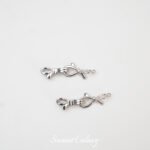 18K Gold-Plated Real Gold 8-Character Bow Ending Connection Buckle Handmade DIY Beaded Necklace Jewelry Accessories - Image 5