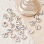 Diamond Baroque Acrylic Pearl Butterfly Star Separated Beads Loose Beads Handmade DIY Bracelet Necklace Jewelry Accessories - Image 4