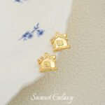 18K Christmas Series Gingerbread Man Socks with Zirconium Pendant Handmade DIY Beaded Material Earrings Accessories Bracelet Accessories - Image 29