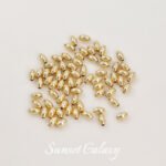 18k package gold cut surface spacer tube flat beads millet beads loose beads handmade diy beaded bracelet necklace jewelry accessories - Image 10