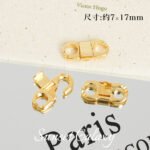 18K Real Gold Plated Anti-Fall 8-Shaped Flip Lock Lobster Clasp Handmade DIY Beading Material Bracelet Necklace Accessories - Image 6