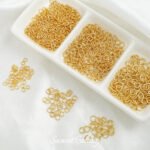 Open ring 18k copper plated real gold high color retention diy handmade bracelet necklace beaded loose beads jewelry material accessories - Image 3