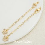 18k Butterfly Star Full Zirconium Coil Chain Lobster Buckle Extended Chain Handmade DIY Beaded Material Necklace Bracelet Accessories - Image 14