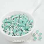 Card 5 Round Zirconium Silver Bottom Claw Diamond Zircon Claw Diamond Silver Beaded Handmade DIY Material Bracelet Necklace Accessories - Image 7