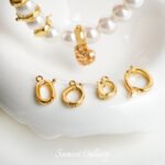 Real Gold Plated Multi-function Buckle Coil Pendant Connection Buckle Handmade DIY Bracelet Necklace Beaded Beaded Accessories Material - Image 2