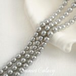 [8mm] imitation of Shi Jia pearl thick coating high run straight hole beads handmade DIY bracelet necklace beads accessories material - Image 5