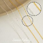 14k18k Real Gold Plated Flat Round Tassel Chain O-Chain Handmade DIY Beaded Accessories Bracelet Necklace Jewelry Material - Image 9