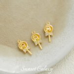 [party] lollipop ice cream zircon pendant 18k color retention handmade diy beaded material bracelet accessories - Image 8