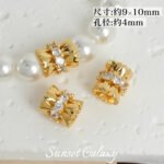 18K Copper Plated Real Gold High Color Retention Zircon Wheel Zirconium Diamond Spacer Beads Handmade DIY Bracelet Necklace Jewelry Accessories Material - Image 8