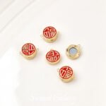 Electroplated Real Gold Four-leaf Clover Finishing Suction Buckle Magnet Buckle Head Handmade diy Beaded Bracelet Necklace Jewelry Accessories - Image 7