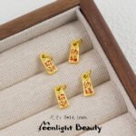 Color Preservation Ancient Method Lucky Nafu Cat Sand Gold Pendant Accessories DIY Handmade Beaded Material Bracelet Necklace Accessories - Image 11