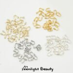 Color retaining 14K18k gold finish U-shaped horseshoe buckle thread protector handmade DIY beaded bracelet necklace accessories - Image 4