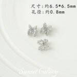 18K Color-Preserving Cut Out Double-Sided Flower Tray Small Waist Spacer Beads Handmade DIY Beaded Bracelet Necklace Jewelry Accessories Material - Image 13