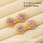18K Color-Preserving Sparkling Snow Falling Zircon-Plated Beads Pearl Handmade DIY Beaded Bracelet Jewelry Accessories Material - Image 12