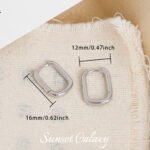 Color-Preserving Copper Plated Real Gold Simple Glossy Twist Earrings Earrings Handmade DIY Earrings Jewelry Materials Accessories - Image 10