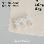 18K Gold-Plated Color-Preserving Zircon Pearl Crystal Bracelet Spacer Beads Handmade DIY Beaded Necklace Jewelry Accessories Material - Image 7