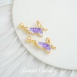 Dripping Oil Crushed Ice 18k Real Gold Plated Coil Connection Buckle Handmade DIY Material Beaded Bracelet Necklace Accessories - Image 10