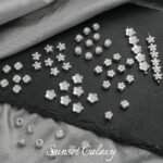 18k gold color five-petal flower four-leaf clover accessories handmade diy beaded material bracelet necklace earring accessories - Image 5