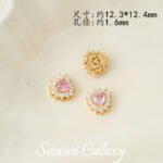 18K Gold-Filled High-Precision Powder Zirconium Porous Spacer Beads Handmade DIY Beaded Crystal Bracelet Bracelet Jewelry Accessories Material - Image 24