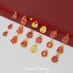 Chinese Style National Tide New Year Ancient Method Lucky Pendant Handmade Beaded DIY Material Bracelet Necklace Accessories - Image 3