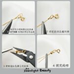 Color retaining 14K18k gold finish U-shaped horseshoe buckle thread protector handmade DIY beaded bracelet necklace accessories - Image 2